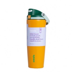 owala Macaron Candy Color for Luxury <b>Vacuum</b> Insulated 30oz Stainless Steel <b>Portable</b> Dual Drinking Straw Car Cup with Gift Box - Product Image 6