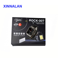 Nouvelle conception, ensemble cadeau de montre de sport 7-en-1, contient une batterie externe, un rasoir, une montre intelligente Rock-007 pour hommes