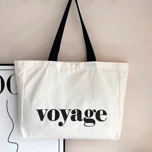 <span class=keywords><strong>Sac</strong></span> fourre-tout en toile imprimé de lettres simples de grande capacité <span class=keywords><strong>Sac</strong></span> <span class=keywords><strong>à</strong></span> <span class=keywords><strong>main</strong></span> Ins de <span class=keywords><strong>livre</strong></span> d'étudiant du fabricant pour le shopping de voyage en plein air - Product Image 4