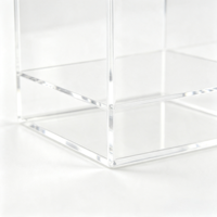 Boîte de présentation en acrylique transparente avec motif de dessin animé, anti-poussière, pour figurines de collection