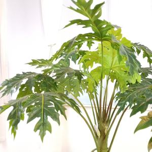 Chất Lượng Cao Nhân Tạo Trong Nhà Nhựa Nhân Tạo Cây Cảnh Cây Đu Đủ Cây 190Cm - Product Image 6