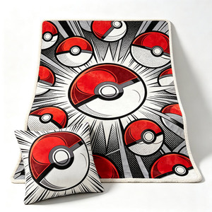 Couverture d'hiver personnalisée Pikachu Raichu, motif de dessin animé, couverture douce et moelleuse imprimée, personnalisation sur mesure - Product Image 2
