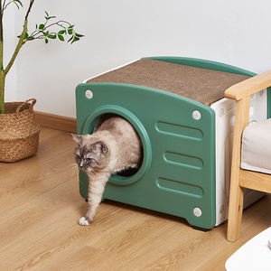 Letto per gatti di lusso di alta qualità comodo in <span class=keywords><strong>pile</strong></span> nido per animali domestici processo di soffiaggio lavabile <span class=keywords><strong>a</strong></span> forma di fotocamera rimovibile - Product Image 4