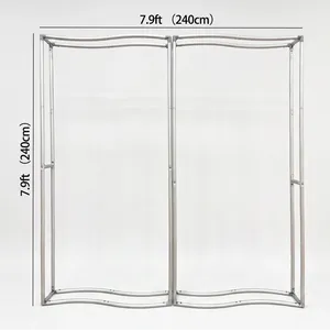 Toile de fond 3D en forme de livre ouvert 8x8 pieds avec support en aluminium, toile tendue pour photomaton, idéale pour la décoration d'événements féeriques et de fêtes - Product Image 5