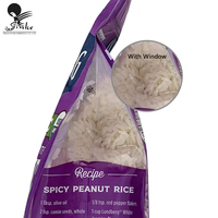 Fournisseur chinois OEM, sacs d'emballage pour riz en nylon plastique personnalisés avec logo, fond plat, 1 kg, 2 kg, 5 kg, 10 kg
