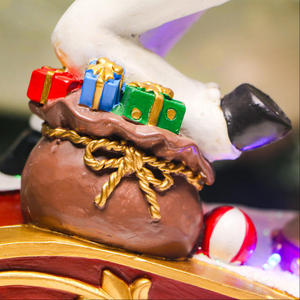 Vật liệu nhựa bền giáng sinh dẫn ánh sáng Rocking Horse với di chuyển <span class=keywords><strong>Xmas</strong></span> cây - Product Image 6