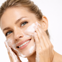 Nettoyant Visage Coréen Vegan Naturel pour Femme, Marque Privée, Nettoyage Profond, Mousse Blanchissante