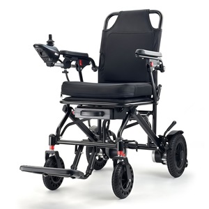 <span class=keywords><strong>Fauteuil</strong></span> roulant électrique pliable intelligent motorisé avec coussin épaissi pour personnes âgées, handicapées, à domicile et en voyage - Product Image 2