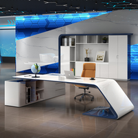 Bureau d'ordinateur en forme de L avec tiroirs et prise de courant Étagère de rangement et tiroir à dossiers Bureau à domicile
