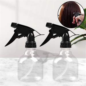 Botella Cuadrada de Vidrio Transparente de 250ml 500ml con Pulverizador Negro y Serigrafía - Product Image 3