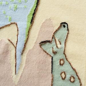 <span class=keywords><strong>Cardigan</strong></span> Personalizzato da Donna in 100% <span class=keywords><strong>Lana</strong></span> con Motivi Animali Jacquard, Collo Tondo e Bottoni Frontali, Bicolore per Primavera e Autunno - Product Image 3