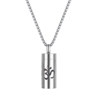 Collier diffuseur d'arômes en acier inoxydable avec médaillon ouvrable