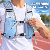Gilet d'hydratation portable en nylon et polyester, personnalisable, faible MOQ, en stock, avec bidons, sac de course inclus, unisexe-adulte