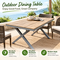 Ensemble de meubles d'extérieur en métal pour restaurant, hôtel, café, bistrot, terrasse, patio, vente en gros