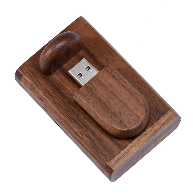Factory's Customizable 32GB Bamboo Wooden USB Drive 4GB/8GB/16GB/32GB Embossed Logo Hi-Speed USB 2.0 Certified Promotional