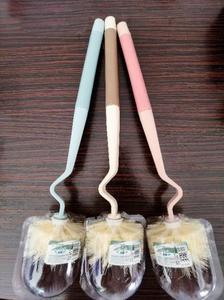 Brosse de toilette à long manche pour un nettoyage en profondeur, durable, écologique, en PP, à poils rigides, pour le nettoyage des fentes sous le rebord. - Product Image 5