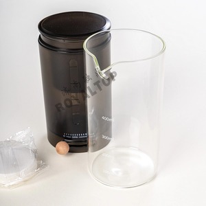 Mini cafetière portable à infusion froide tasse unique cafetière manuelle en verre à service unique <span class=keywords><strong>pour</strong></span> le camping et les voyages café glacé - Product Image 4
