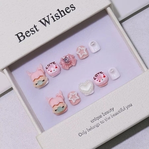 <span class=keywords><strong>Uñas</strong></span> Postizas Hechas a Mano de 10 Piezas con Logotipo Personalizado para Niños, Diseño 3D de Alta Calidad <span class=keywords><strong>Estilo</strong></span> Salón, Modelo de <span class=keywords><strong>Uñas</strong></span> Artificiales - Product Image 4