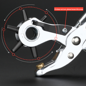 Alicates de perforación de cinturón universales, herramienta <span class=keywords><strong>Manual</strong></span> de punzonado de costura de correa de cuero - Product Image 5