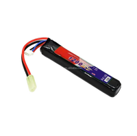 Batterie LiPo Battivus Airsoft 7.4V 11.1V 1200mAh 25C en forme de bâton Nunchuck pour M4 AK Crane Stock Tamiya Deans XT30 XT60 Grade A