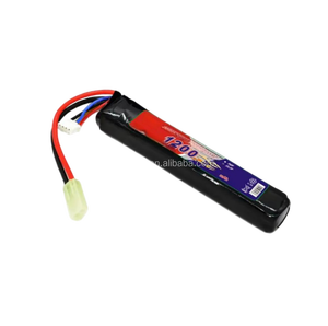 Batería Battivus <span class=keywords><strong>Airsoft</strong></span> 7.4V 11.1V 1200mAh 25C LiPo Stick Nunchuck Pack para <span class=keywords><strong>M4</strong></span> AK Crane Stock Tamiya Deans XT30 XT60 Grado A - Product Image 1