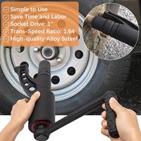 Clé multiplicatrice d'économie de main-d 'œuvre de couple robuste d'outil à main pour la clé d'écrou de roue de remorque de camion 1 pouce avec la douille de 8 Cr-v