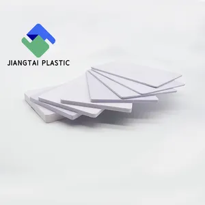 Jiangtai مواد بناء 5 مللي متر 8 مللي متر بلاستيك مقوي ورقة الأبيض البلاستيك pvc الأغطية