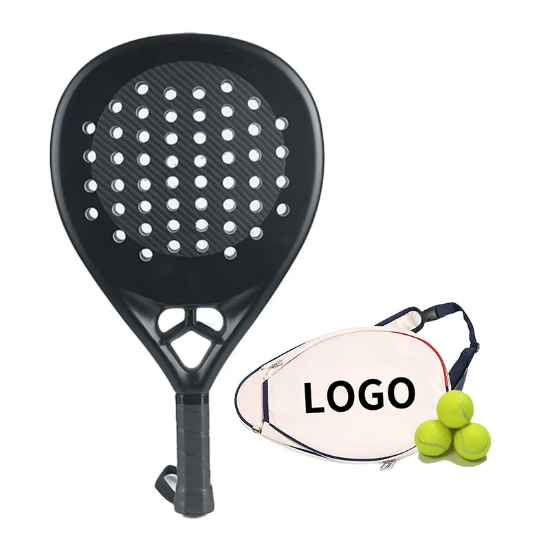 Aanpasbaar Strandtennisracket Koolstofvezel Padelracket Voor Teamsporten En Racketsport Binnen En Buiten