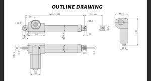 Примопал бытовой техники, 12 В, 150 мм, 3000 Н, Электрический Телескопический линейный привод для хирургических кроватей - Product Image 5