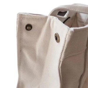 Bolsa de Compras Reutilizable para Mujer, Plegable, de Lona Gruesa, Ecológica, con Cierre de Cremallera, Diseño Sólido, Marca TC, Muestra Gratis - Product Image 3
