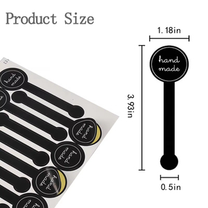 Black Tamper Food <b>Label</b> <b>Packaging</b> Sealing <b>Labels</b> Tamper-Proof Stickers for Artisan Bakery Craft Art and Other Decorative <b>Labels</b> - Product Image 3