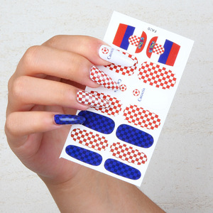 Adesivi per Unghie a Tema <span class=keywords><strong>Calcio</strong></span> Mondiale 2026 - Design con Bandiere delle Squadre Nazionali - Product Image 4