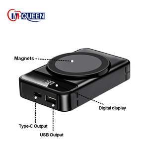 Mini Banco de Energía Inalámbrico Magnético de Carga Rápida con Cables, Batería Externa PD22.5W de 5000 mAh/10000 mAh, Tipo C - Product Image 3