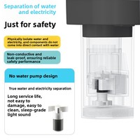 Nouvelle Fontaine à Eau Portable et Élégante pour Animaux de Compagnie en Acier Inoxydable, Sans Pompe, Séparation Électrolytique de l'Eau, Intelligente, Ovale, pour Chats, Chiens, Chatons et Chiots