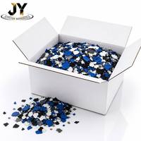 Flocons de sol époxy couleur unie pour système de revêtement décoratif uniforme, finition cohérente, 1/4 pouce, export en vrac direct usine