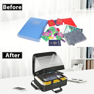 Organizador de Documentos Ignífugo e Impermeable OEM, Almacenamiento de Fibra de Vidrio con Múltiples Bolsillos y Bolsillos de Malla para Dinero, Bolsas Ignífugas - Product Image 5