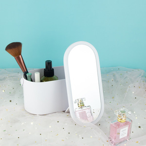 Trousse de Maquillage de Voyage en Plastique avec Miroir Rotatif, Résistante à l'Eau, Boîte de Rangement Cosmétique Portable, Organisateur, Étui Personnalisable avec Logo - Product Image 4