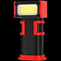 Leistungsstarke Taschenlampe für den Außenbereich, Dual-LED, Ultrahell 500 Lumen, Wasserdicht, Wiederaufladbar, mit Magnethaken für Werkstatt