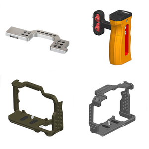 שירותי עיבוד שבבי בהתאמה אישית של יצרן ציוד מקורי (OEM) עבור אביזרי אחיזה לכלוב מצלמה מפלדת אל-חלד/אלומיניום לצילום - Product Image 3