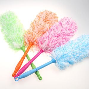 Outil de nettoyage en fibres pour dépoussiérer, pour la maison, la cuisine, l'hôtel, écologique, couleurs aléatoires, manche court et épais - Product Image 3