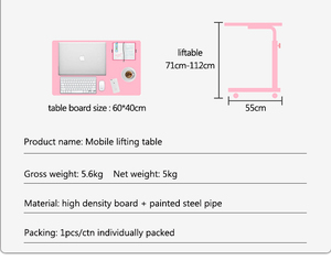 <span class=keywords><strong>Table</strong></span> au-dessus de lit mobile, hauteur réglable, pour médicaments, relevable, pouvant être au-dessus du lit, avec <span class=keywords><strong>roulettes</strong></span> - Product Image 5