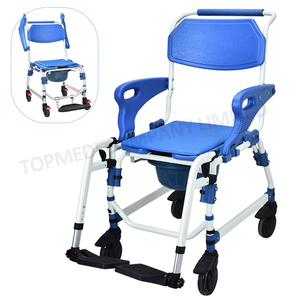 Chaise de toilette multifonctionnelle CE, chaise de douche, chaise de toilette à côté du fauteuil roulant pour personnes âgées - Product Image 2