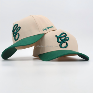 Gorra de Béisbol Personalizada de Alta Calidad de 5 Paneles, Gorras con Letras Bordadas en 3D, Logotipo en Relieve, Gorra de Béisbol de Dos Tonos con Cierre a Presión para Hombre - Product Image 3