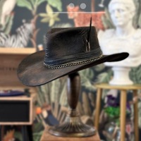 Promosi Topi Koboi Wol Anti-UV Bernapas untuk Dewasa, Cocok untuk Pesta, Bisnis Kasual, dan Aktivitas Luar Ruangan