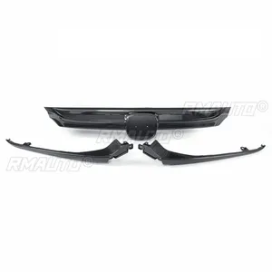 สำหรับ Honda Accord Sedan รุ่นที่ 10 ปี 2018-2020 4 ประตู กระจังหน้าโครเมียมสีเงินลายคาร์บอนไฟเบอร์ ชิ้นส่วนทดแทน - Product Image 6
