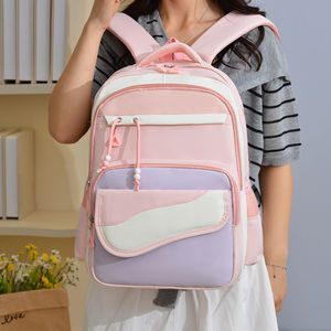 กระเป๋าเป้สะพายหลังนักเรียนผ้าไนลอนกันน้ำน้ำหนักเบาสำหรับวัยรุ่นความจุของโรงเรียนกีฬาขนาดใหญ่โลโก้ได้ตามต้องการ - Product Image 6