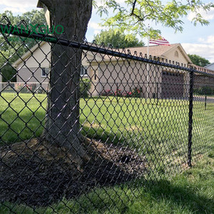 Khu dân cư 6 chân Chiều cao 50 Chân CuộN Cyclone liên kết dây màu đen giá rẻ Chuỗi liên kết hàng rào - Product Image 4