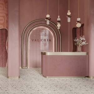 Vetrina Espositiva Personalizzata per Negozio di Caramelle, Arredamento in Legno per Interni di Pasticcerie, Decorazione Completa per Negozi Commerciali - Product Image 2