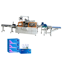 Machine d'emballage entièrement automatique pour boîtes de mouchoirs avec pulvérisation de colle, haute fiabilité