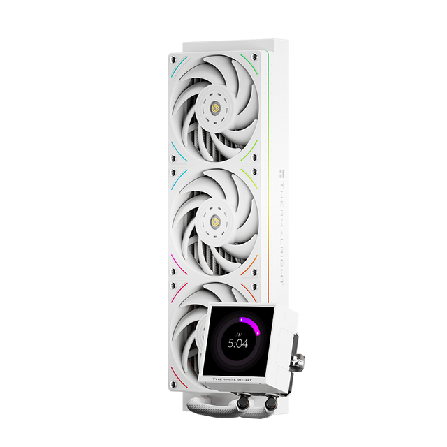 Thermalright Peerless Vision 360 UB White AIO Liquid Cooler ARGB LCD Screen CPU Liquid Cooler 360mm AIO Cooler for LGA1700 AM5